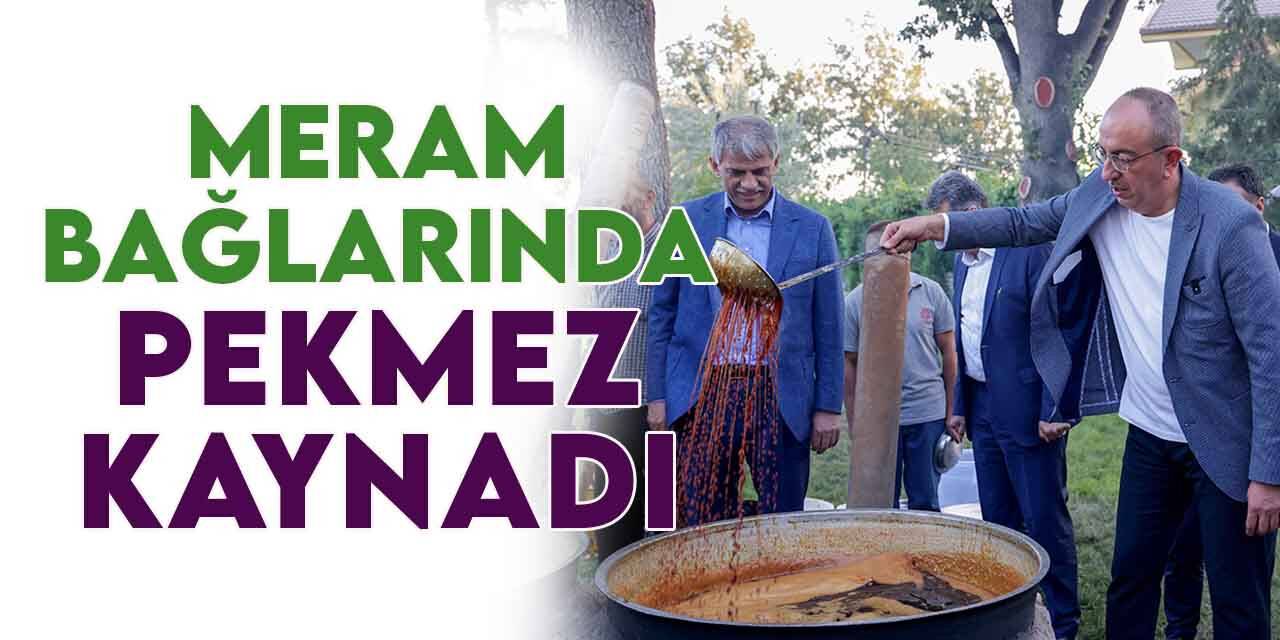 Meram Bağı’nda  bağ bozumu ve pekmez kaynatma etkinliği