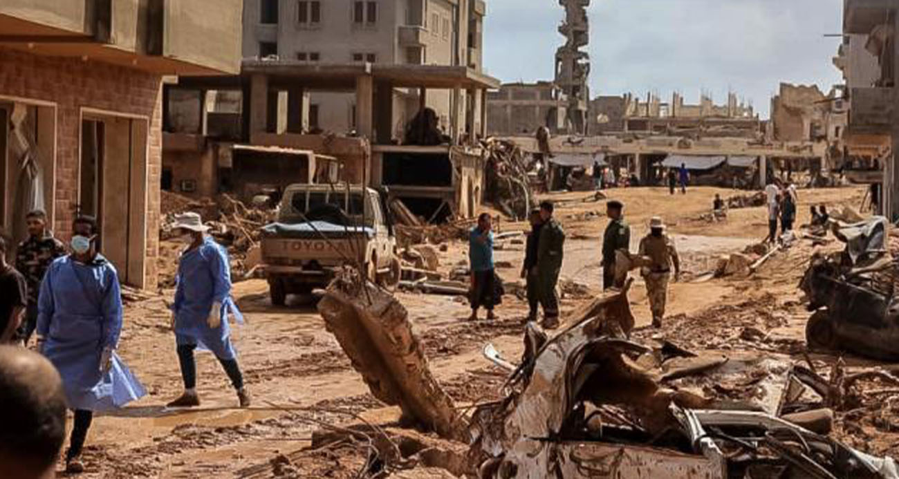 Libya’da  kurtarma ekibi trafik kazası geçirdi: Ölü ve yaralılar var