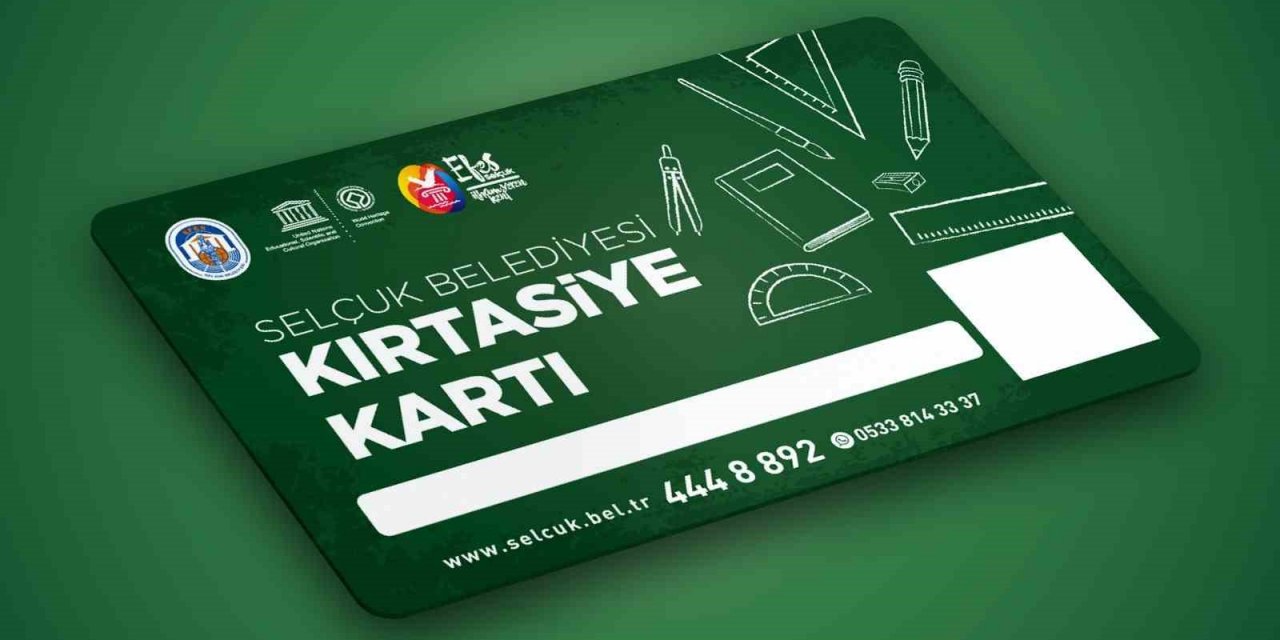 İzmir Selçuk Belediyesi 595 öğrenciye "Kırtasiye Kartı" verdi