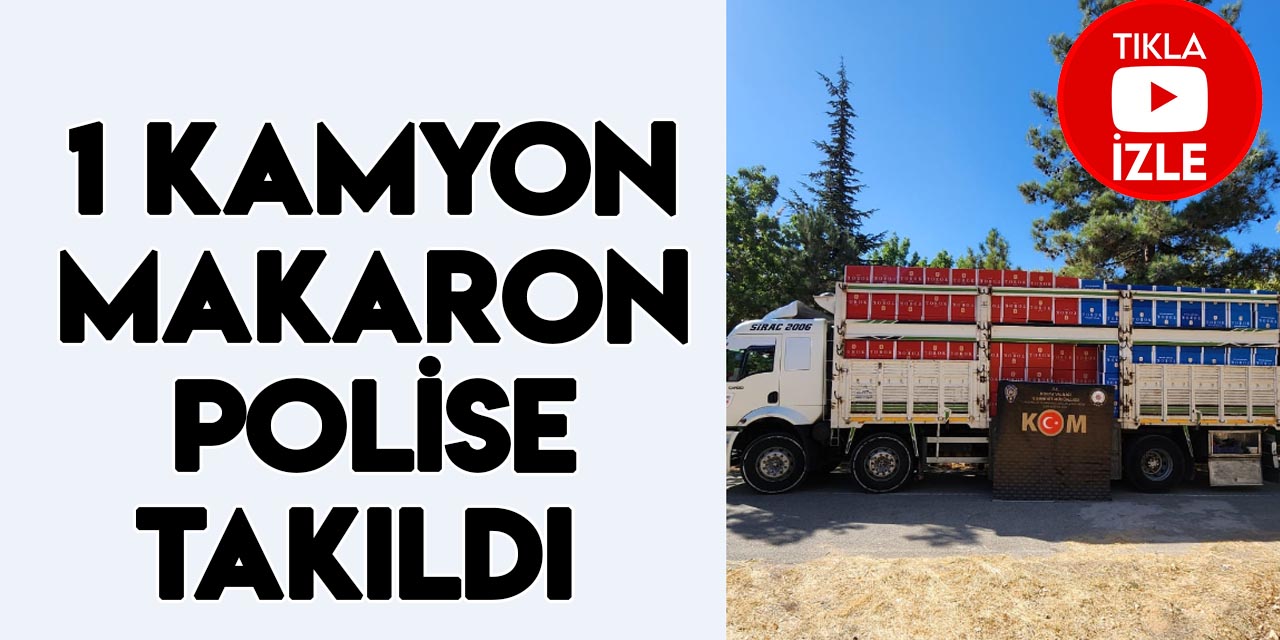 Konya'da kamyonda 7,5 milyon adet makaron ele geçirildi