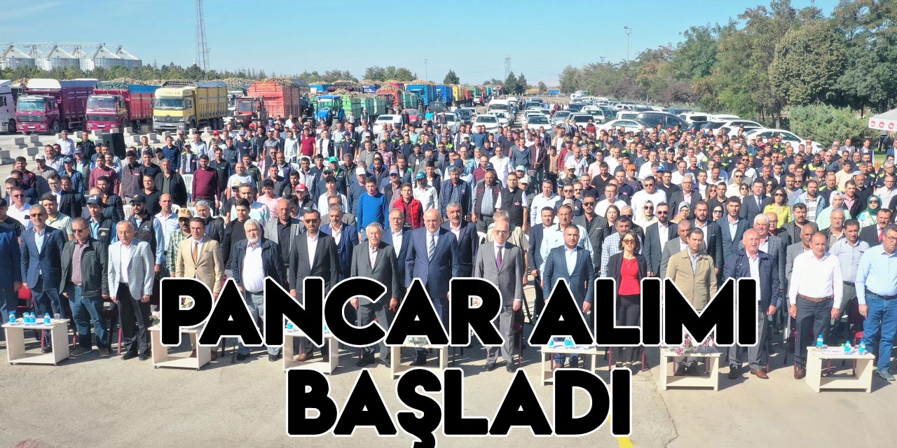 Konya Şeker'de pancar alım kampanyası dualarla başladı