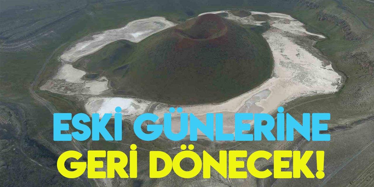 "Dünyanın Nazar Boncuğu" Meke Gölü eski günlerine geri dönecek