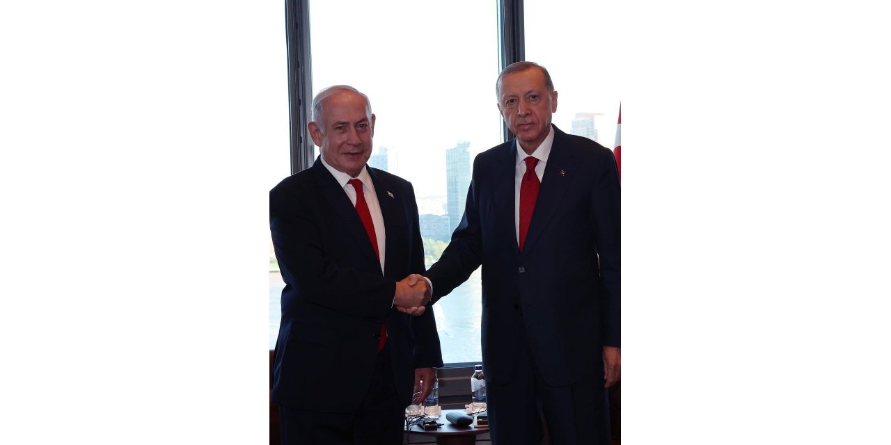 Cumhurbaşkanı Erdoğan, İsrail Başbakanı Netenyahu’yu Türkevi'nde kabul etti