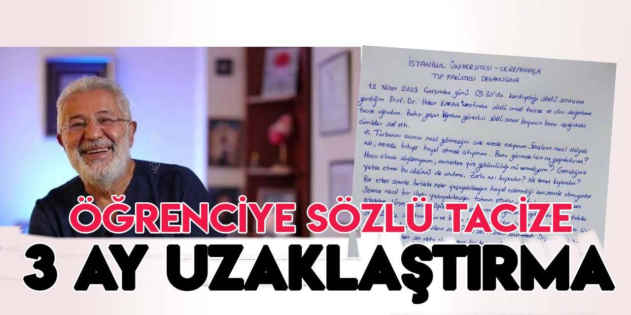 Başörtülü öğrenciyi taciz ettiği iddia dilen profesöre uzaklaştırma cezası
