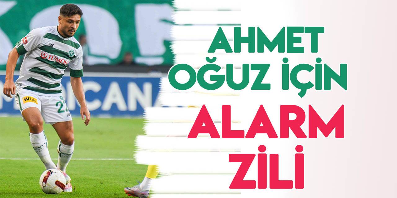 Konyaspor'da Ahmet Oğuz tehlikesi!