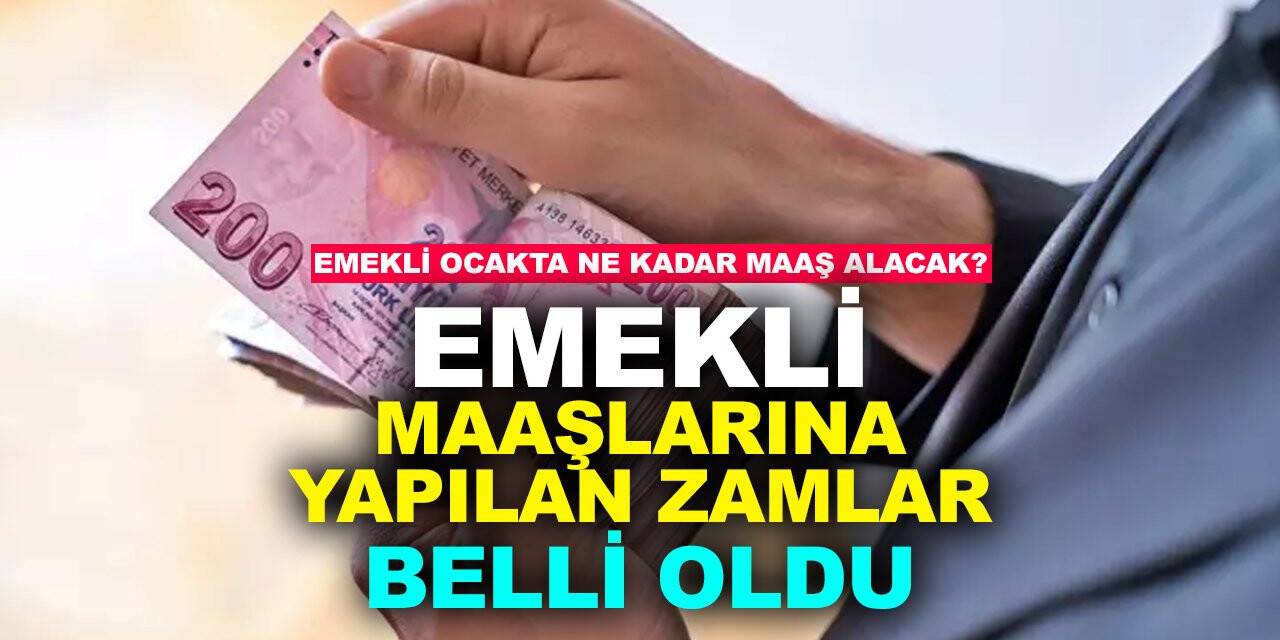 Emekli aylıklarına yapılan zamlar belli oldu! Emekli ocakta ne kadar zam alacak?