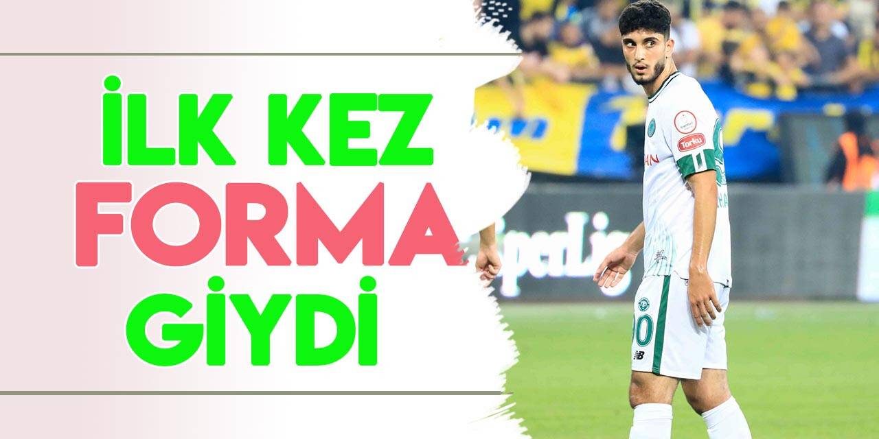Konyaspor'un genç forveti ilk kez forma giydi