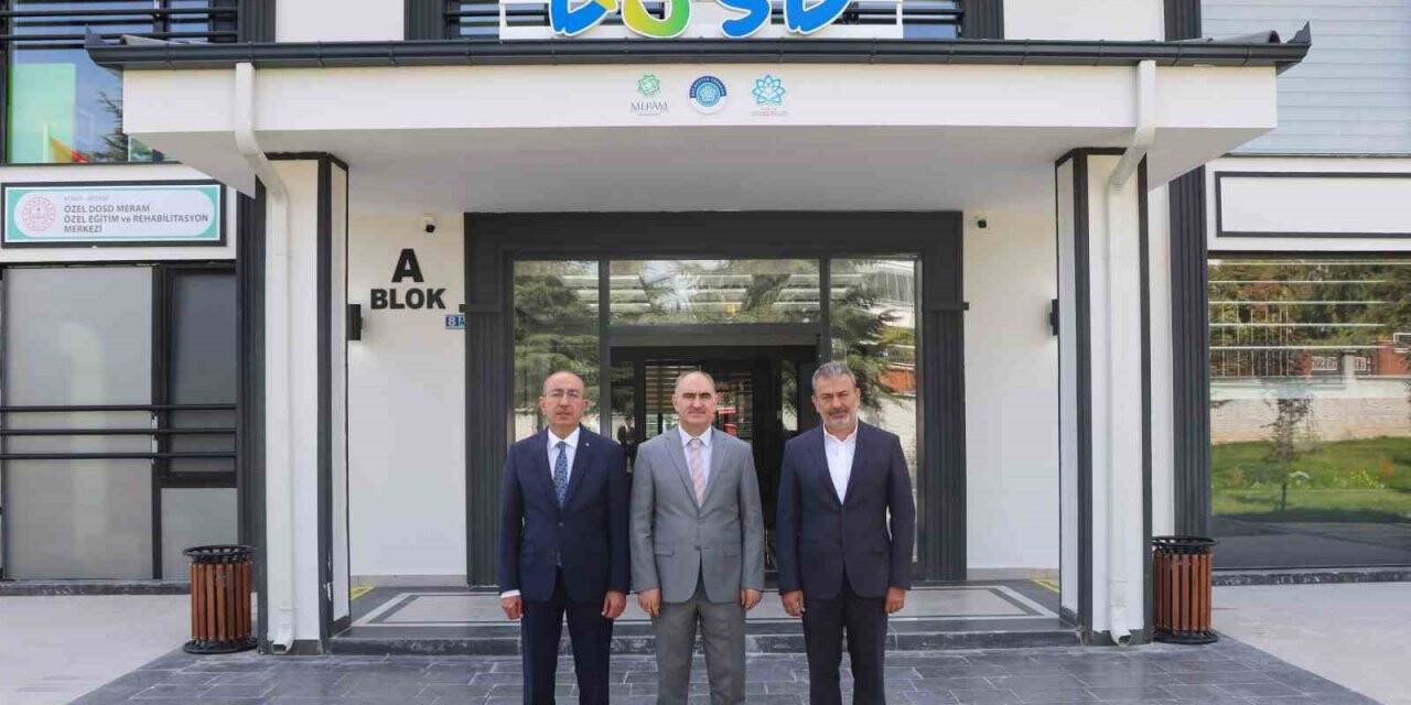 Konya Valisi Özkan'dan DOSD Meram'a övgü: İftihar ettik