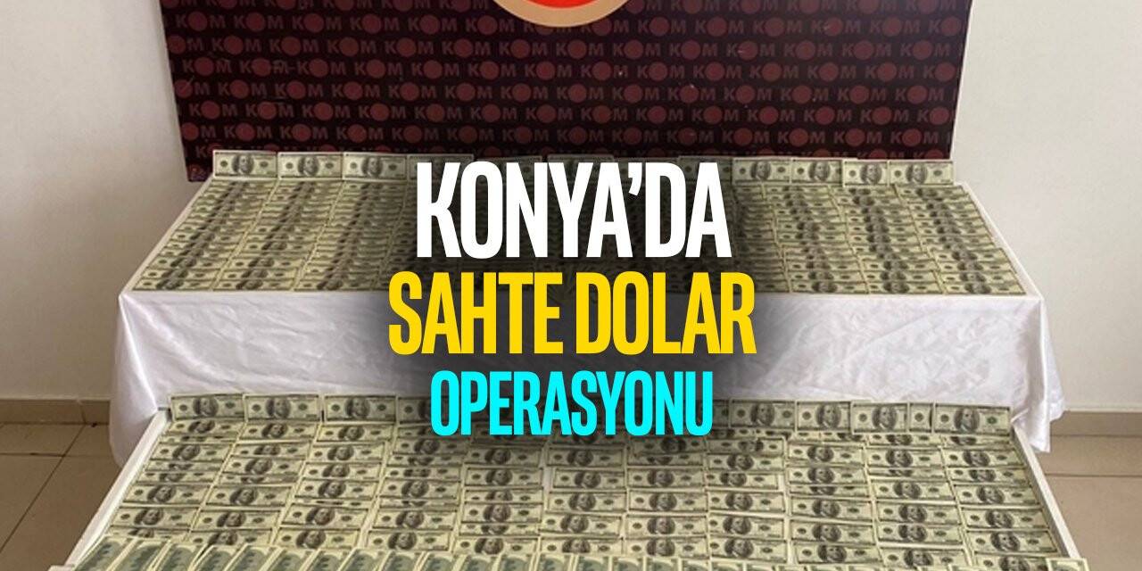 Konya'da kalorifer peteklerinin arasında sahte dolarlar ele geçirildi