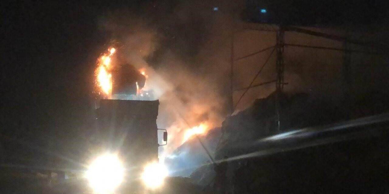 Konya’da çiftlik yangını