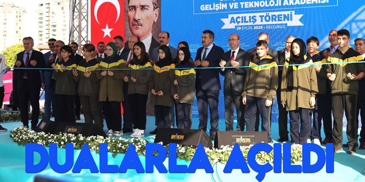Selçuklu Belediyesi Gelişim ve Teknoloji Akademisi dualarla açıldı