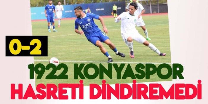 1922 Konyaspor 4. haftada da hasreti dindiremedi