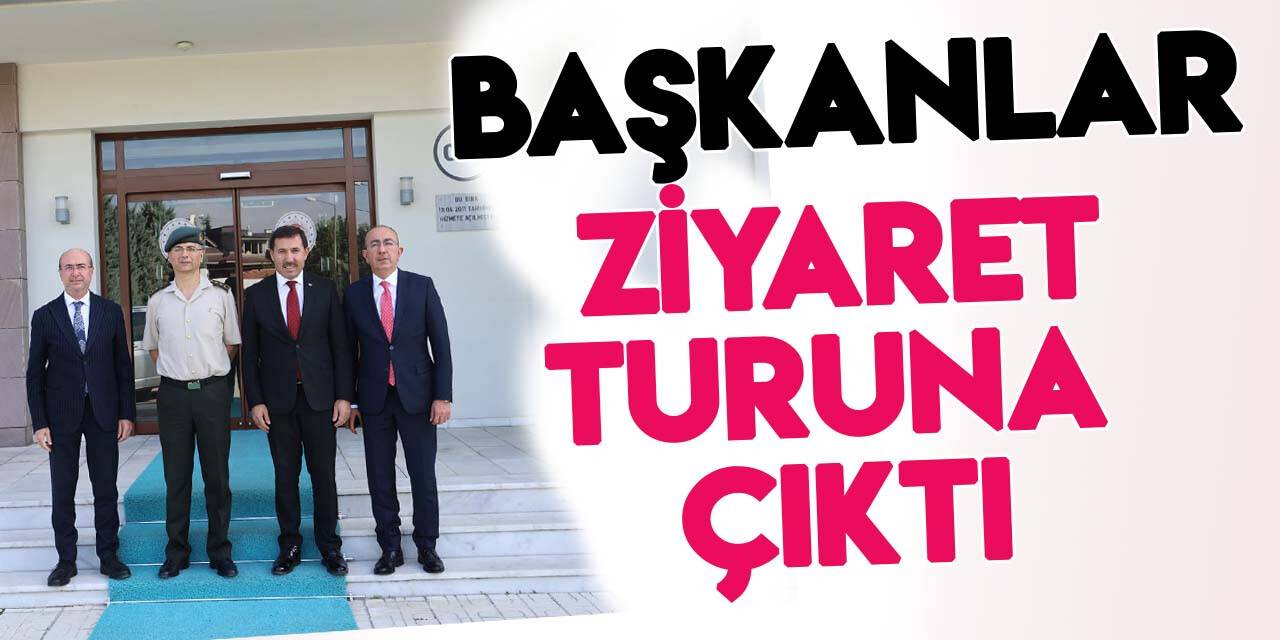 Konya'da 3 başkan ziyaret turuna çıktı