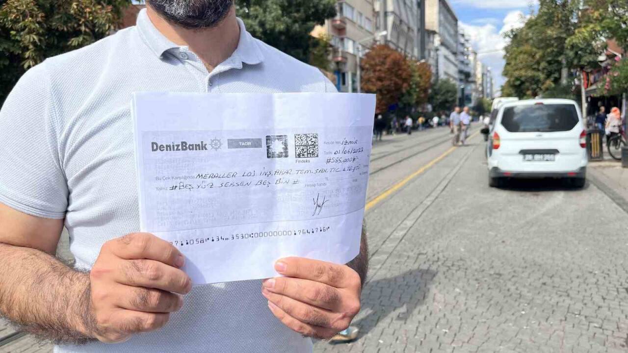 Evine ekmek götürmek istiyor! Verilen çek karşılıksız çıkınca hayatı karardı