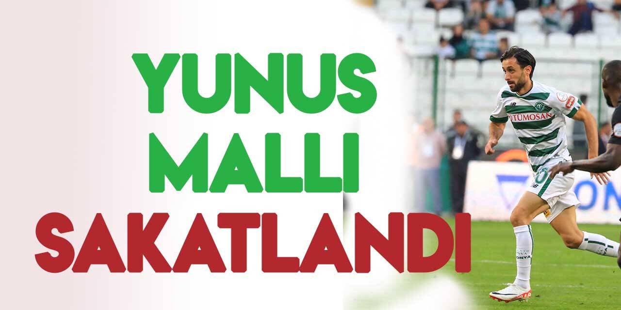 Konyaspor'da Yunus Mallı sakatlandı