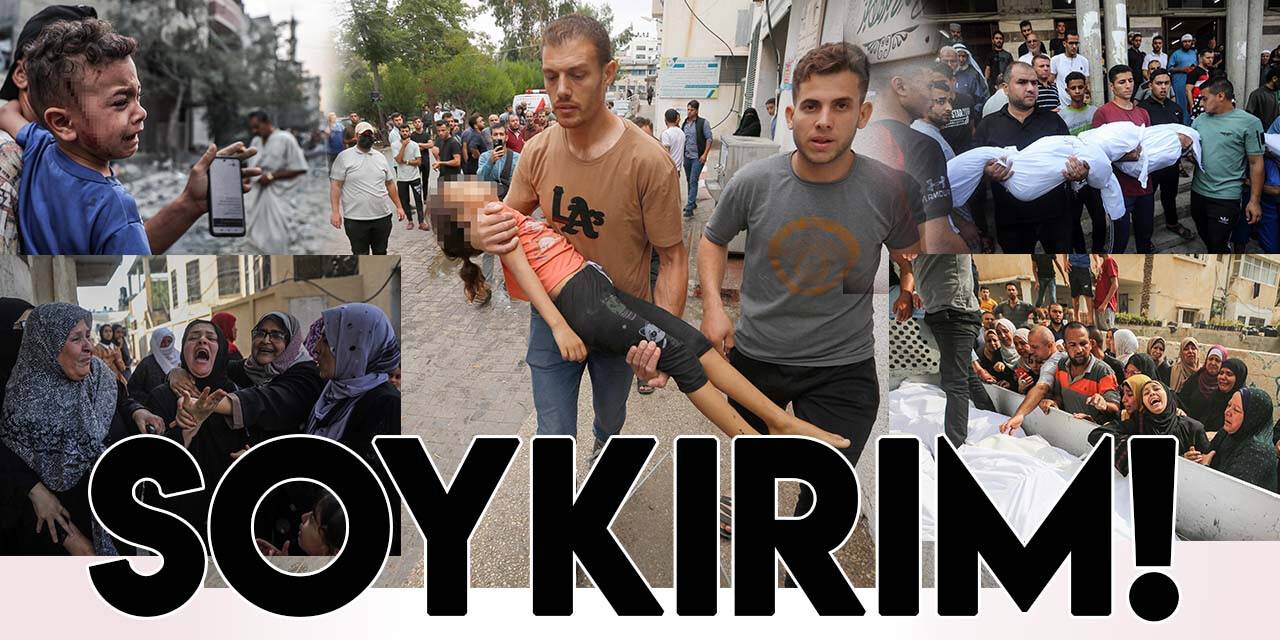 İşgalci İsrail'den Filistin'de soykırım!