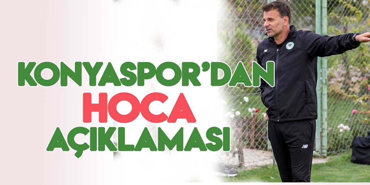 Konyaspor'dan "teknik direktör" açıklaması