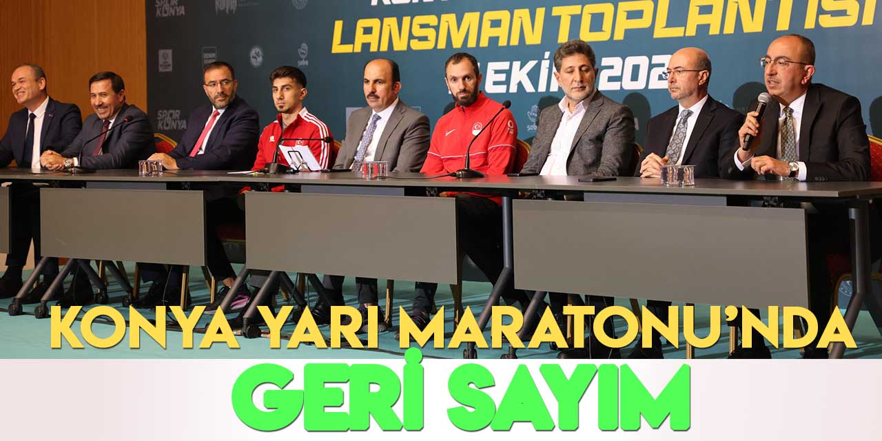 Ramil Guliyev Konya Yarı Maratonu’nun lansman toplantısına katıldı