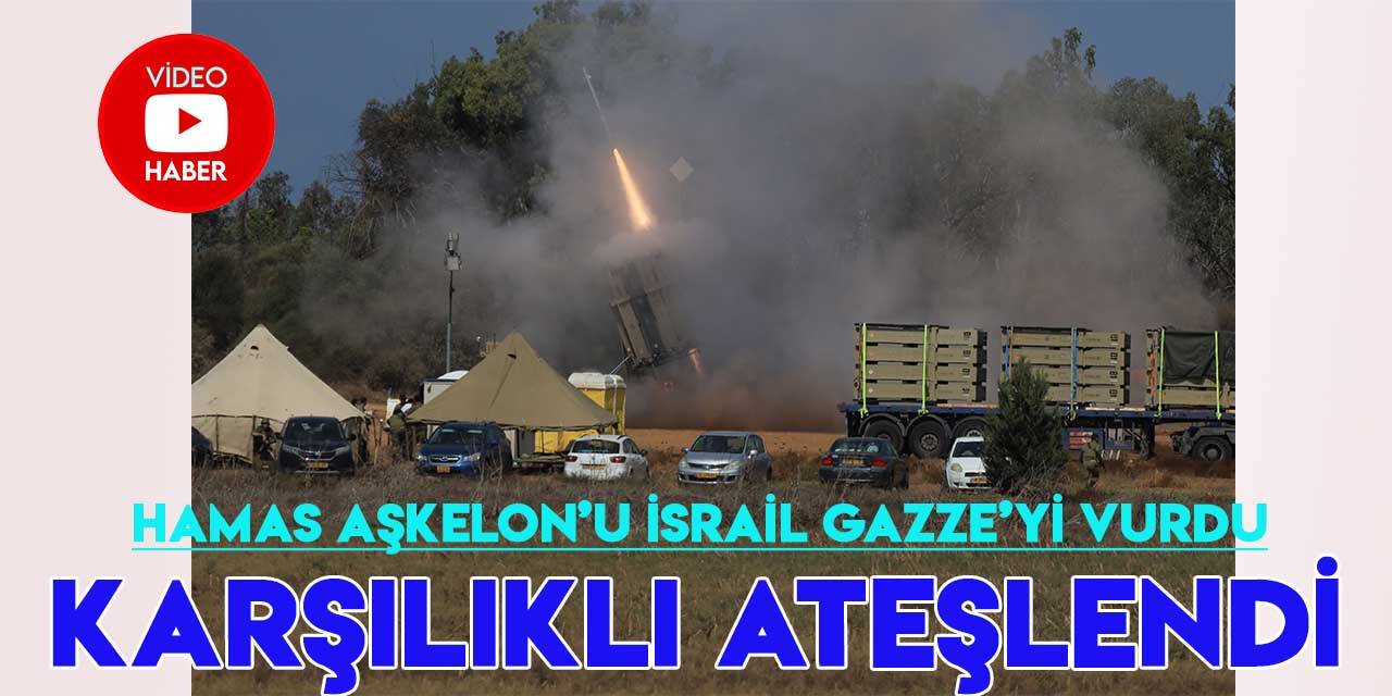 Hamas Aşkelon’u vurdu! İşgalci İsrail Gazze'ye bomba yağdırdı!