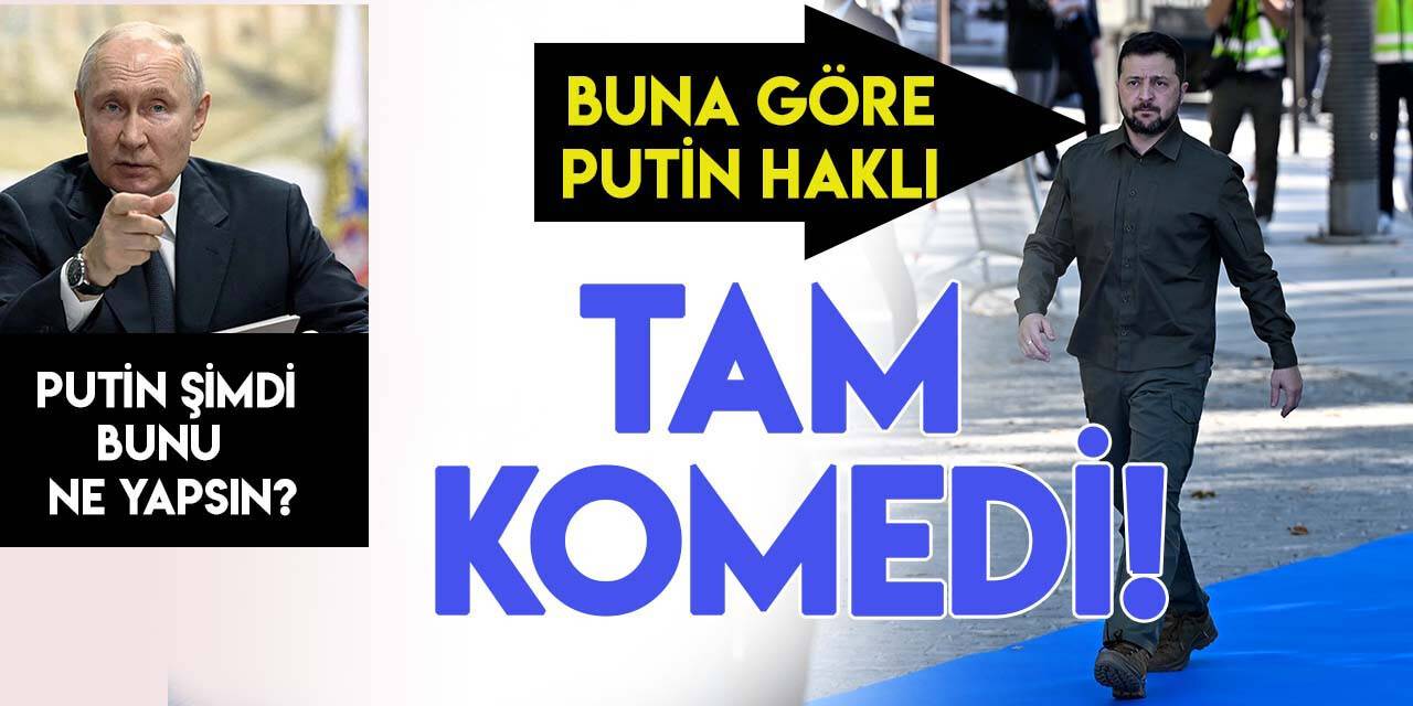 Rusya'nın, ülkesinin topraklarını "işgal" ettiğini söyleyen eski komedyen Zelenskiy'den, "işgalci" İsrail'e tam destek!