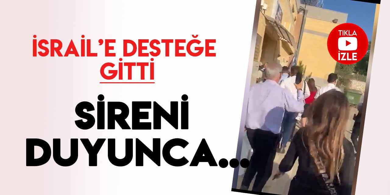 İsrail’e desteğe giden İngiliz Bakan, sireni duyunca soluğu sığınakta aldı (TIKLA&İZLE)