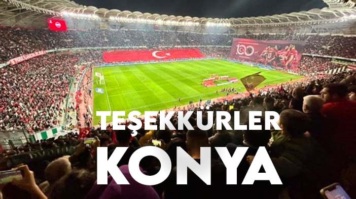 Türkiye Futbol Federasyonu'ndan Konya'ya teşekkür