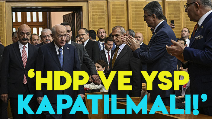 MHP Lideri Devlet Bahçeli'den Anayasa Mahkemesi'ne sert tepki: "HDP ve  devamındakiler derhal kapatılmalı!"