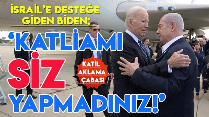 ABD Başkanı Biden'den İsrail'i aklama çabası: "Hastaneye yapılan saldırıyı siz düzenlemediniz! Ancak çok sayıda kişi emin değil"