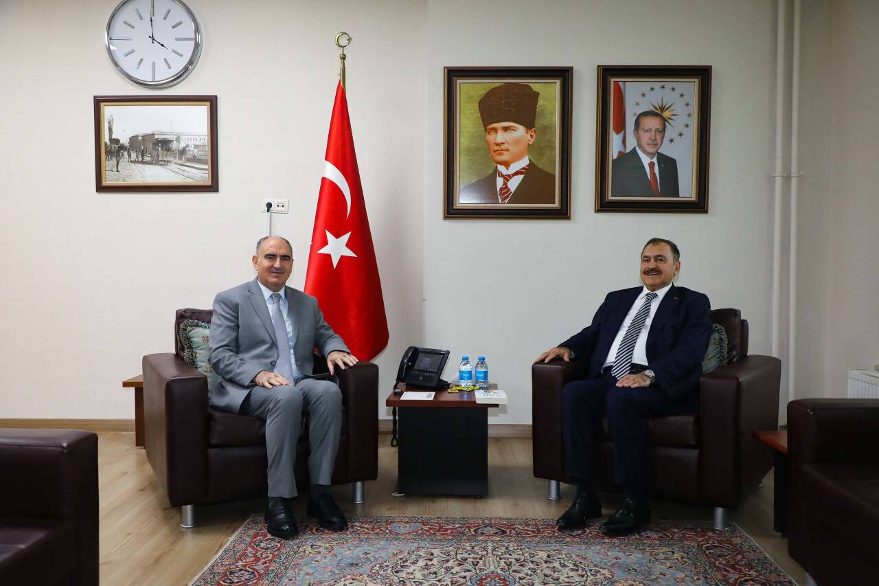 Eroğlu'dan Vali Özkan'a ziyaret