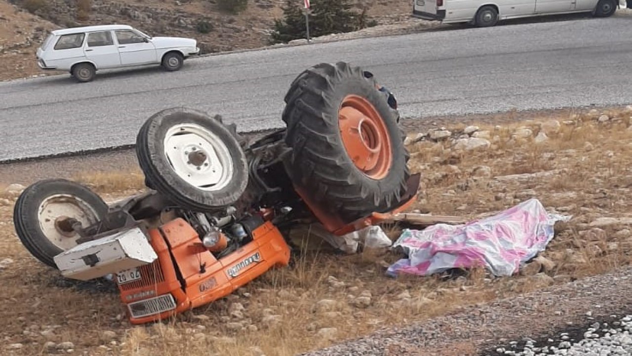 Karaman’da traktör devrildi: 1ölü