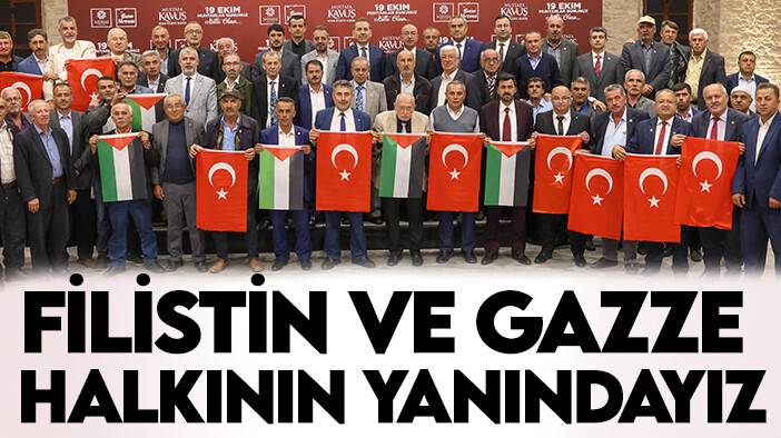 Muhtarlar Günü'nde Meram'dan dünyaya mesaj: Filistin ve Gazze halkının yanıdayız