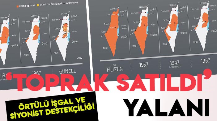 "Filistinlilerin toprak sattığı" iddiası siyonist propaganda!