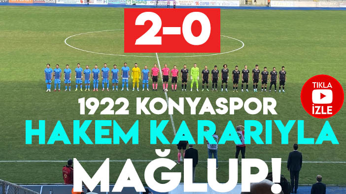 1922 Konyaspor, Kütahya'da hakem kurbanı oldu!