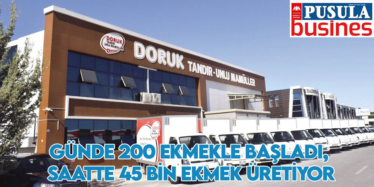 Günde 200 ekmekle başladı,  saatte 45 bin ekmek üretiyor