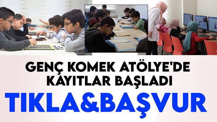 7-15 yaş arası öğrencilere hizmet veren Genç Komek Atölye'de kayıtlar başladı-TIKLA&BAŞVUR