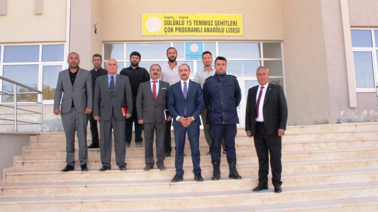 Kaymakam Pelvan Sülüklü Mahallesi'nde okulları ziyaret etti