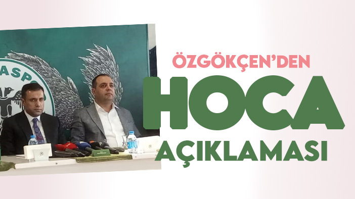 Konyaspor Başkanı Fatih Özgökçen'dan "teknik direktör" açıklaması