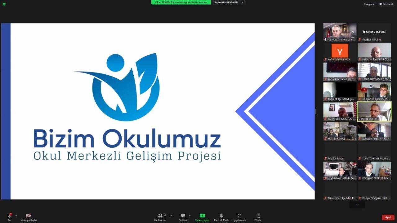 İl Müdürü Yiğit  'Bizim Okulumuz' projesi toplantısı yaptı