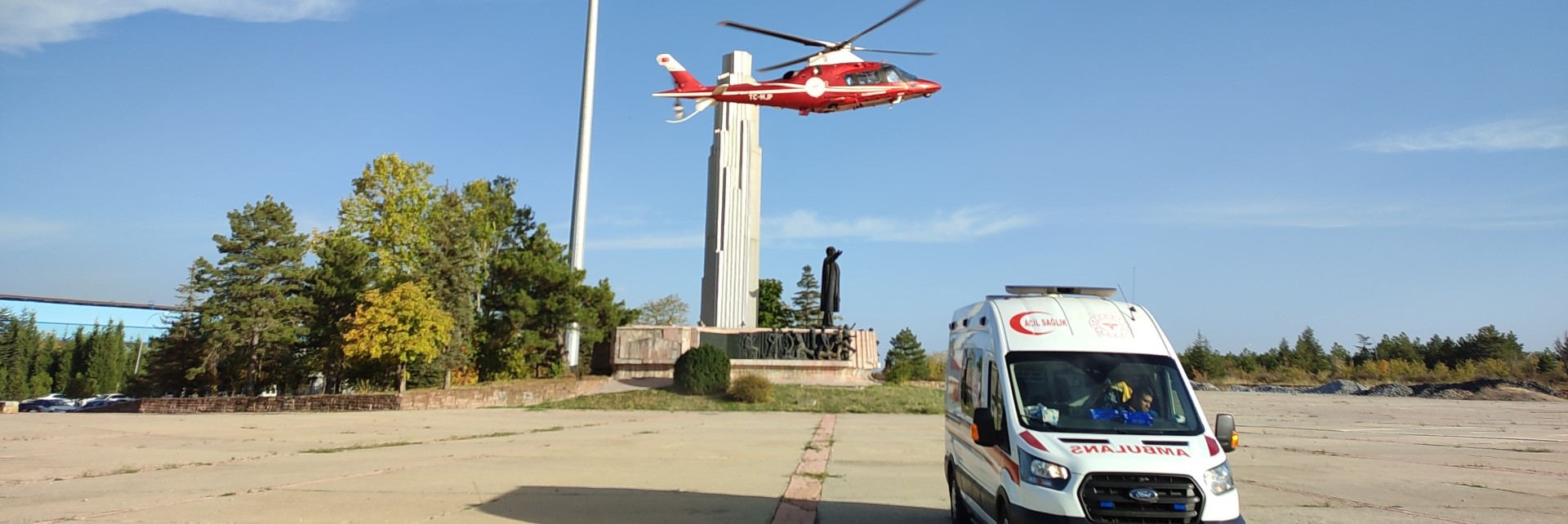Cenaze sonrası kalp krizi geçirdi: Hava ambulansı Konya'ya getirdi