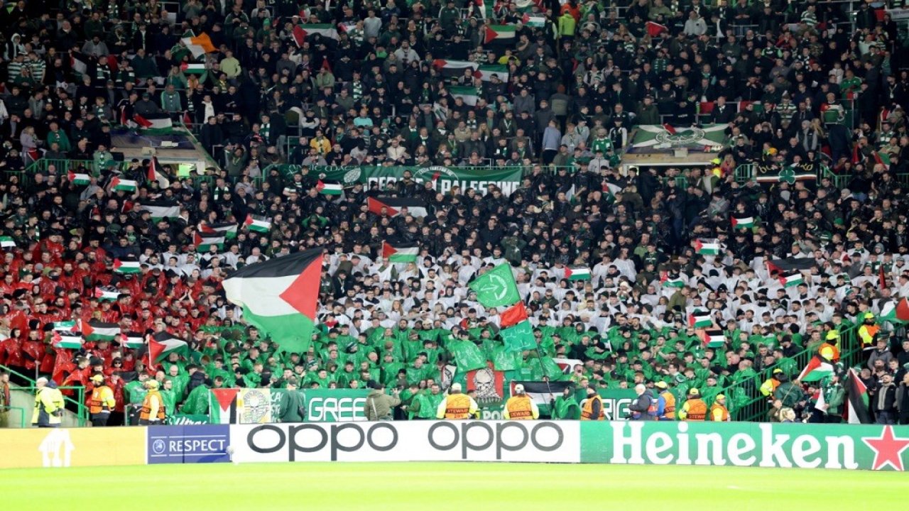 Celtic'ten tarihi duruş: Asla Yalnız Yürümeyeceksin Filistin