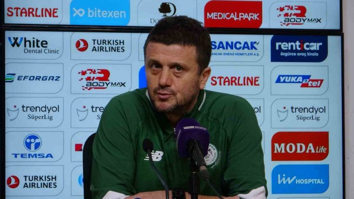 Konyaspor Teknik Direktörü Hakan Keleş'ten Adana Demirspor maçı değerlendirmesi