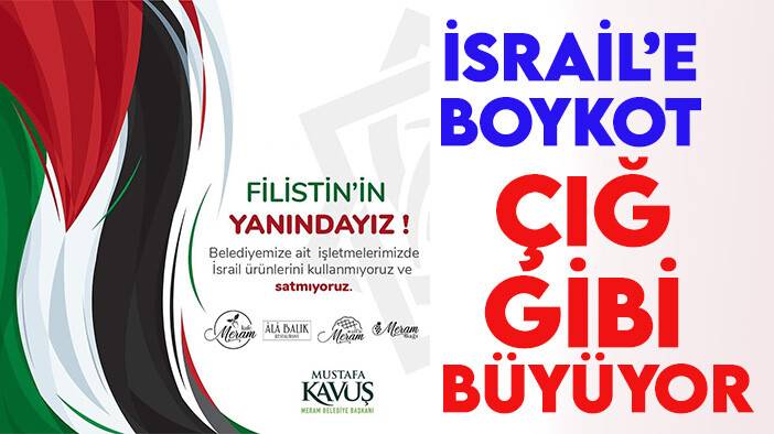 Konya belediyelerinde İsrail boykotu hızla yayılıyor