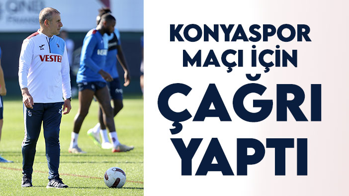 Abdullah Avcı, Konyaspor maçı için çağrıda bulundu