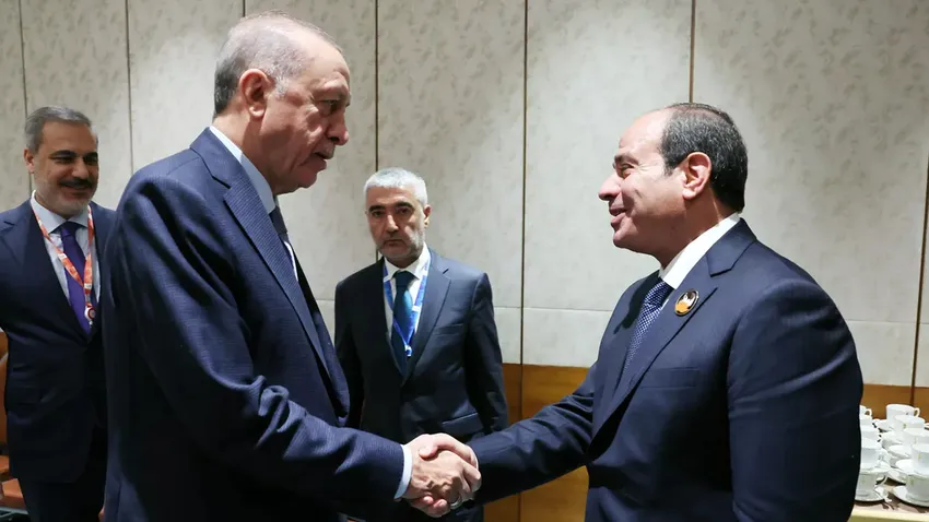 Erdoğan, Mısır Cumhurbaşkanı Sisi ile görüştü