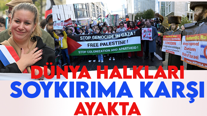 Dünya halkları İsrail soykırımına karşı ayakta: STOP THE GENOCİDE!