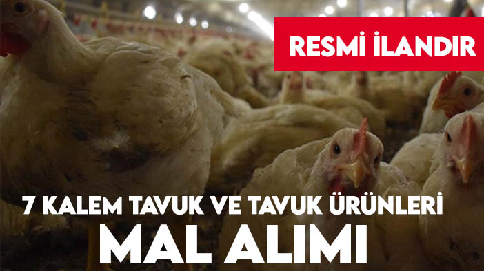 Konya E Tipi Kapalı Ceza İnfaz Kurumu Müdürlüğü 7 kalem tavuk ve tavuk ürünleri mal alımı