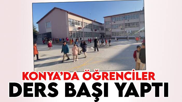 Ara tatil sona erdi, Konyalı öğrenciler okulun yolunu tuttu