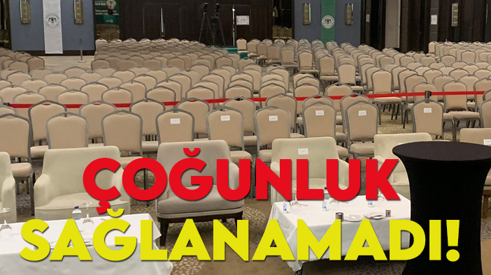 Salon boş kaldı:  Konyaspor'da "Olağanüstü Genel Kurul" ertelendi!