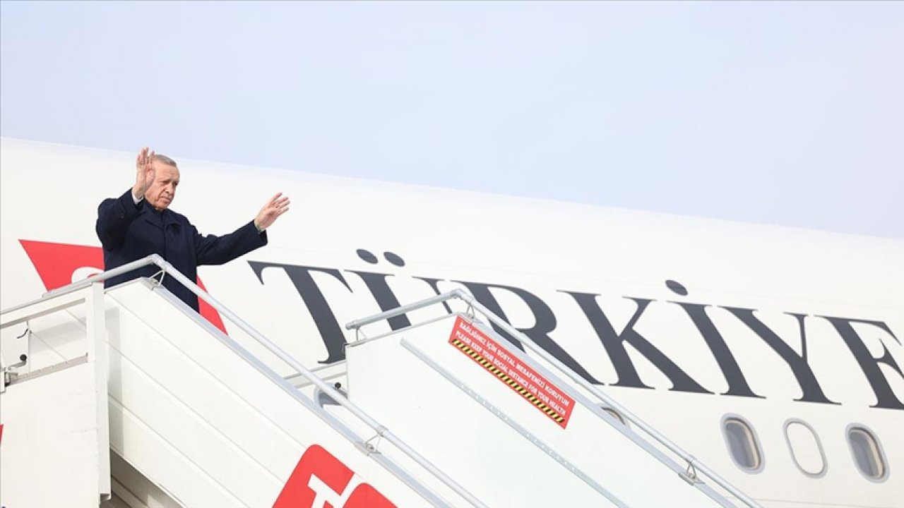 Cumhurbaşkanı Erdoğan'a 9 bakan eşlik etti