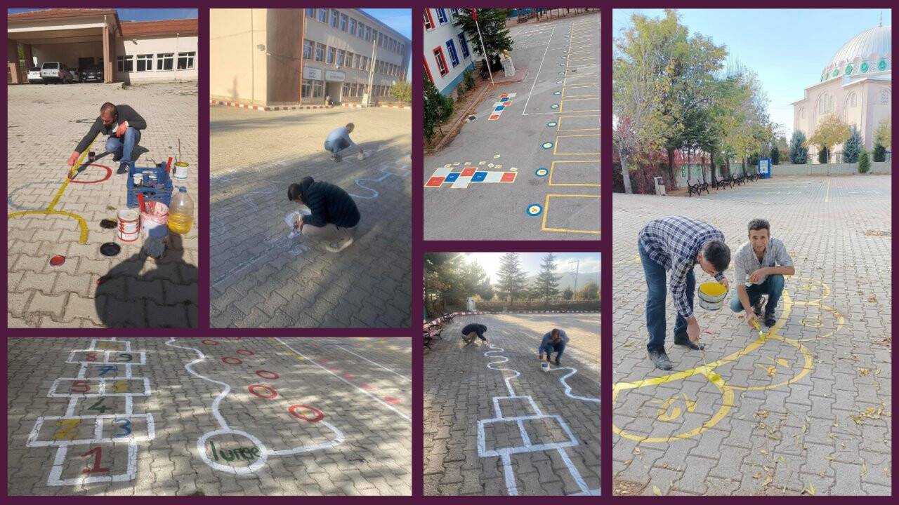 Okul bahçeleri "Şehrimiz İmzamız" projesi ile renkleniyor